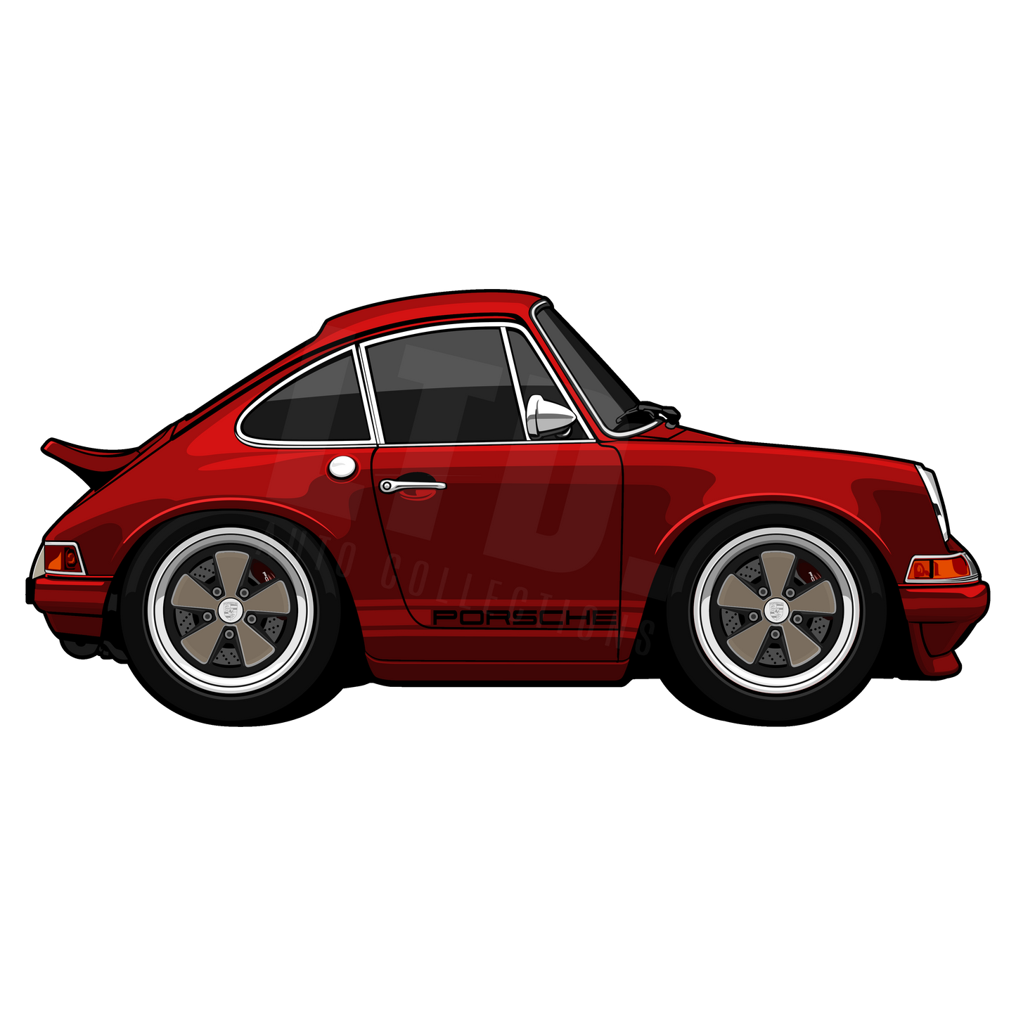 Porsche 964 Singer Style Rug