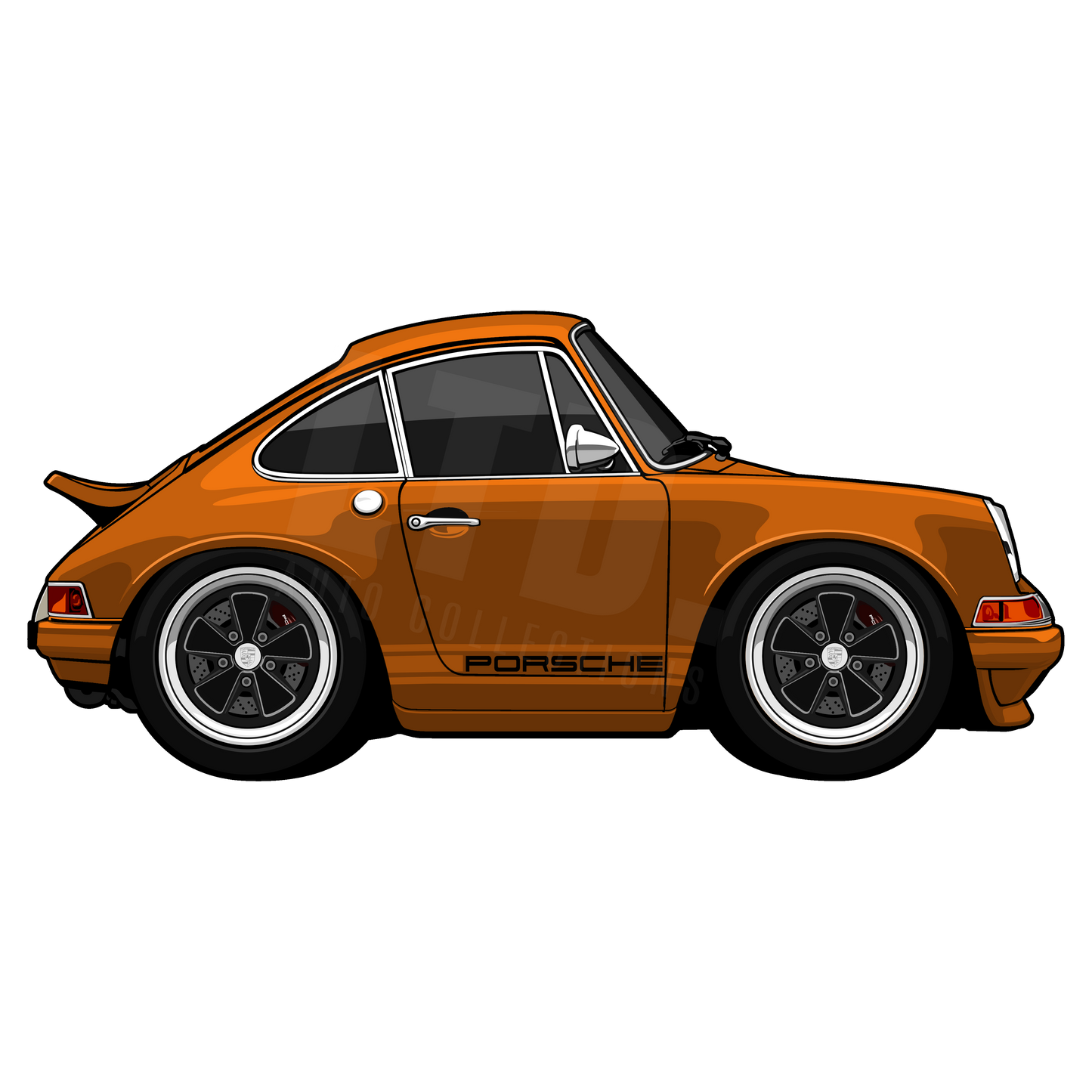 Porsche 964 Singer Style Rug