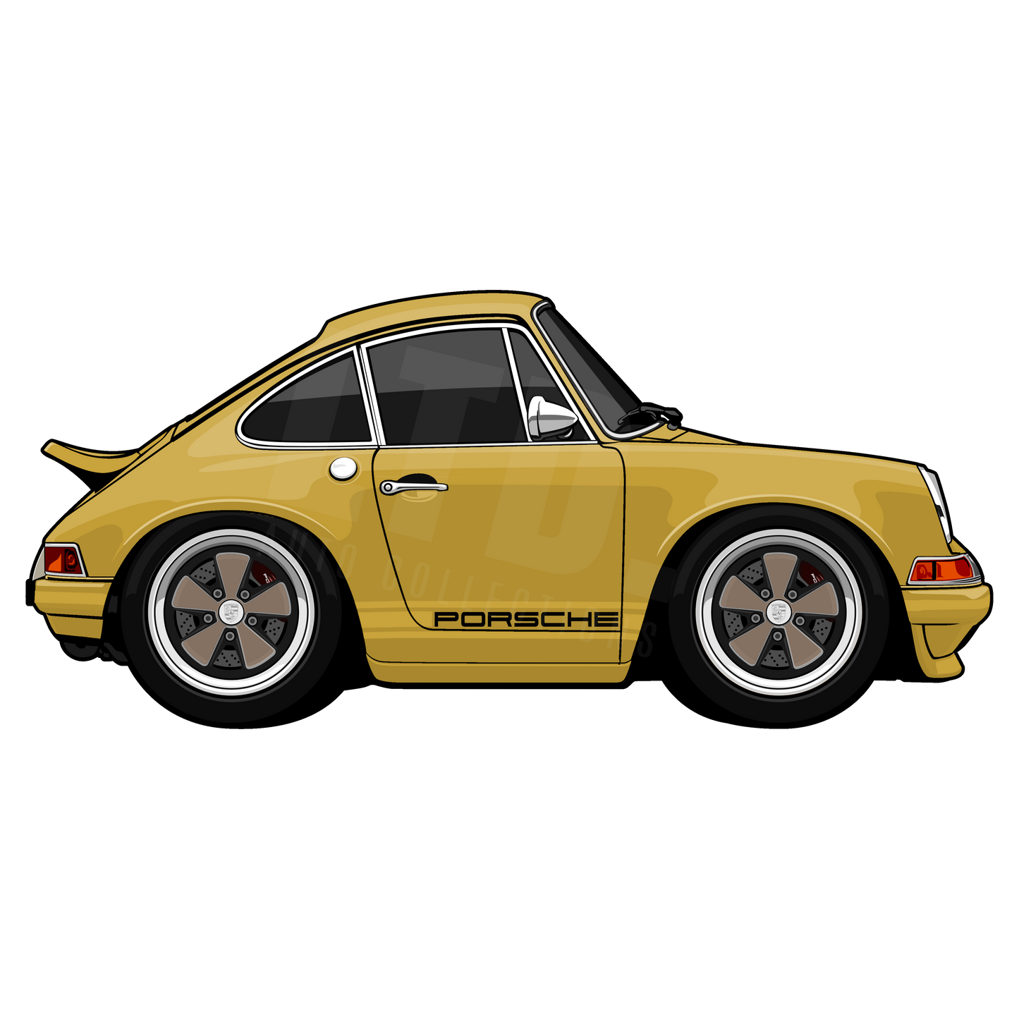 Porsche 964 Singer Style Rug