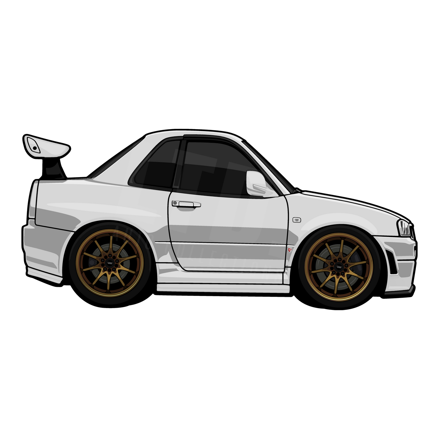 Nissan Skyline R34 GTR Rug
