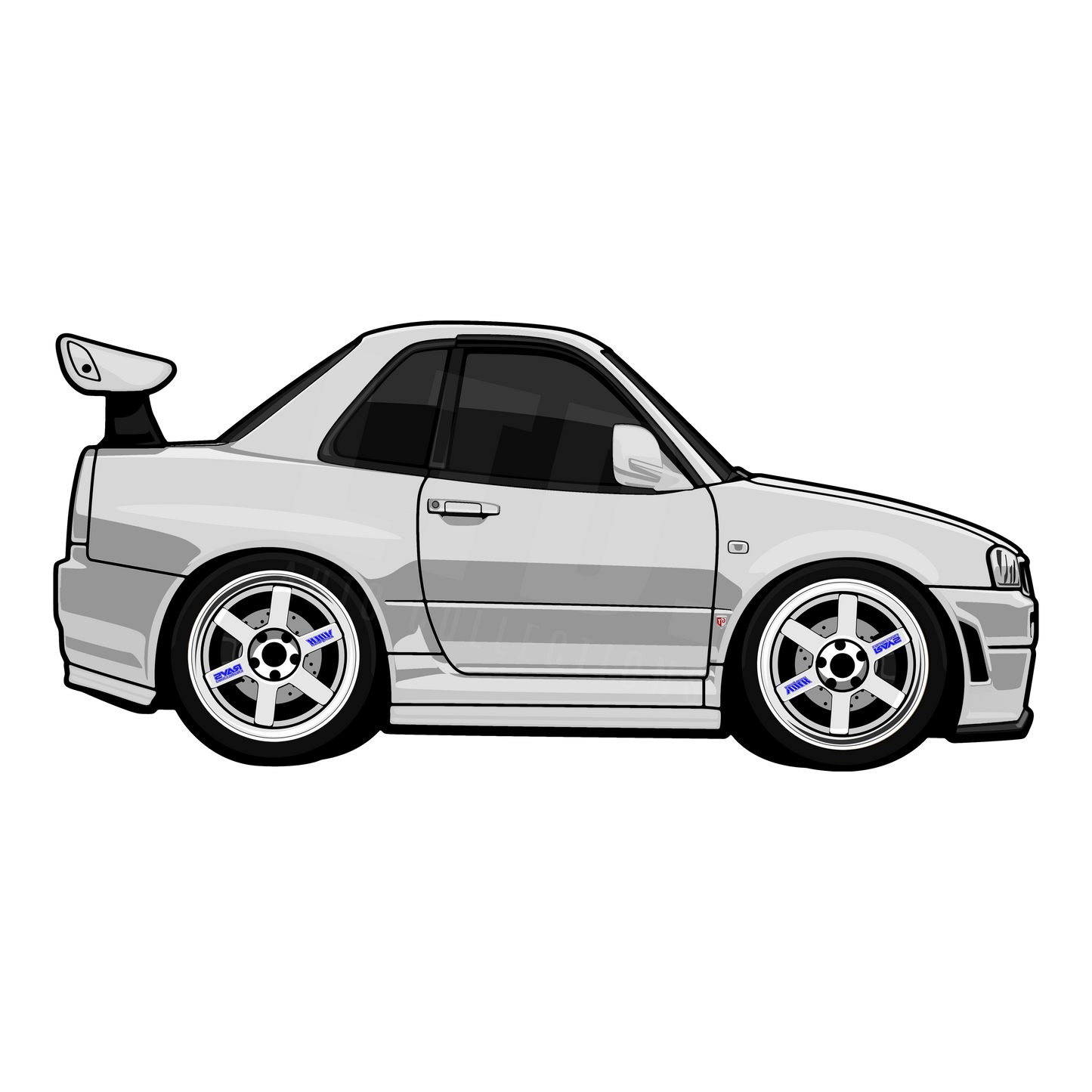 Nissan Skyline R34 GTR Rug